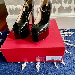 Valentino Black Platform Heels